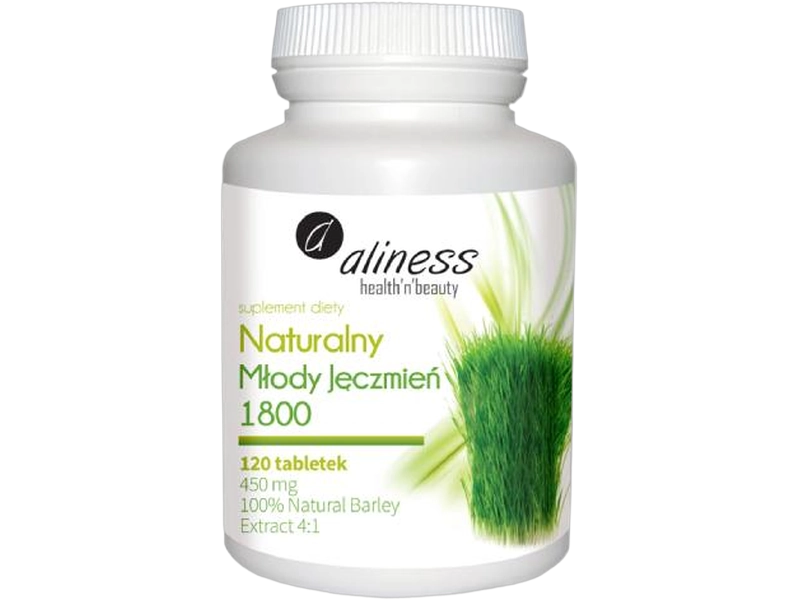 Aliness Naturalny młody jęczmień, tabletki, 450 mg