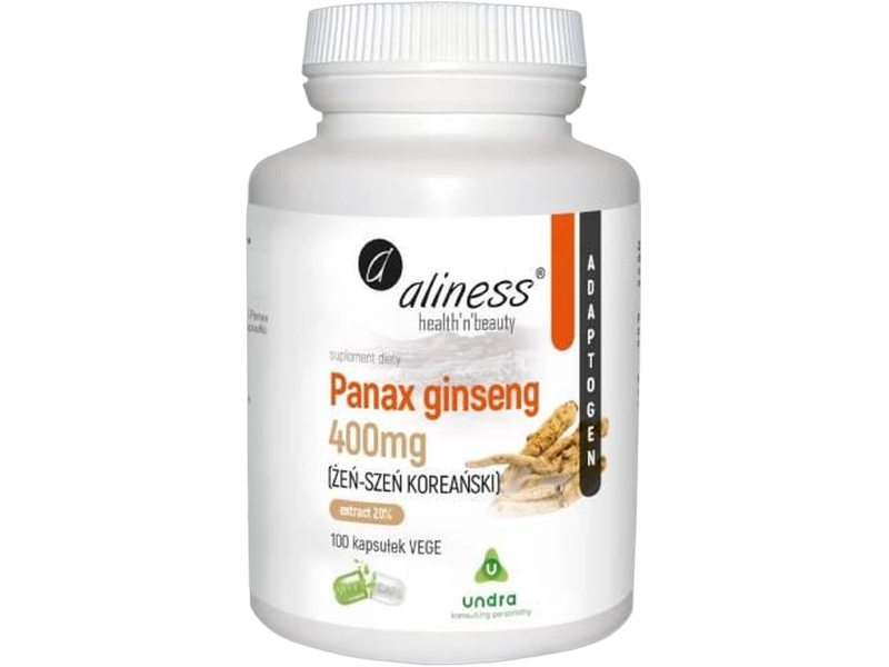 Aliness Panax ginseng żeń-szeń, kapsułki