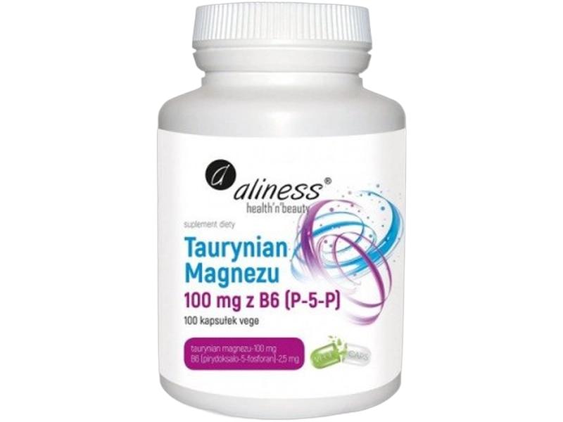 Aliness Taurynian magnezu B6, kapsułki