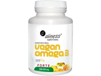 Zdjęcie produktu Aliness Vegan Omega 3 forte DHA, kapsułki, 500 mg