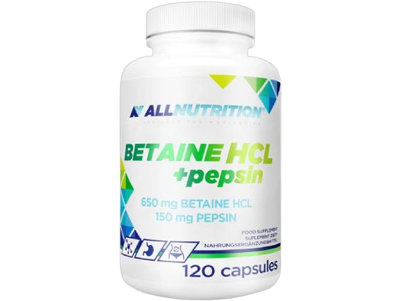 Allnutrition Betaine HCl + pepsin, kapsułki
