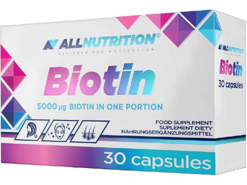 Allnutrition Biotin, kapsułki, 5000 µg