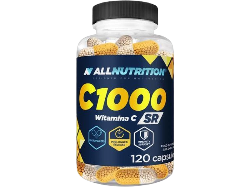 Allnutrition C1000 SR, kapsułki o przedłużonym uwalnianiu, 1000 mg