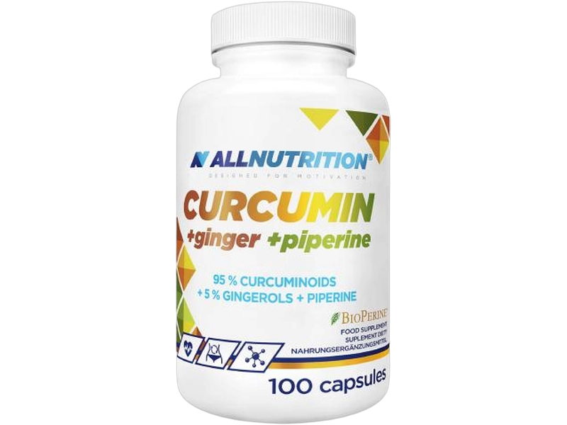 Allnutrition Curcumin + ginger + piperine, kapsułki