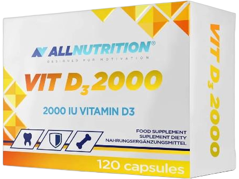 Allnutrition Vit D3, kapsułki miękkie, 50 µg