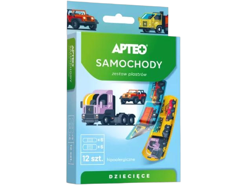 Apteo Care Plastry dla dzieci samochody
