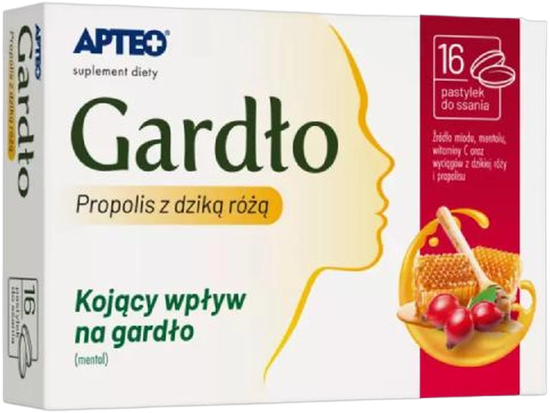 Apteo Gardło Propolis, pastylki do ssania