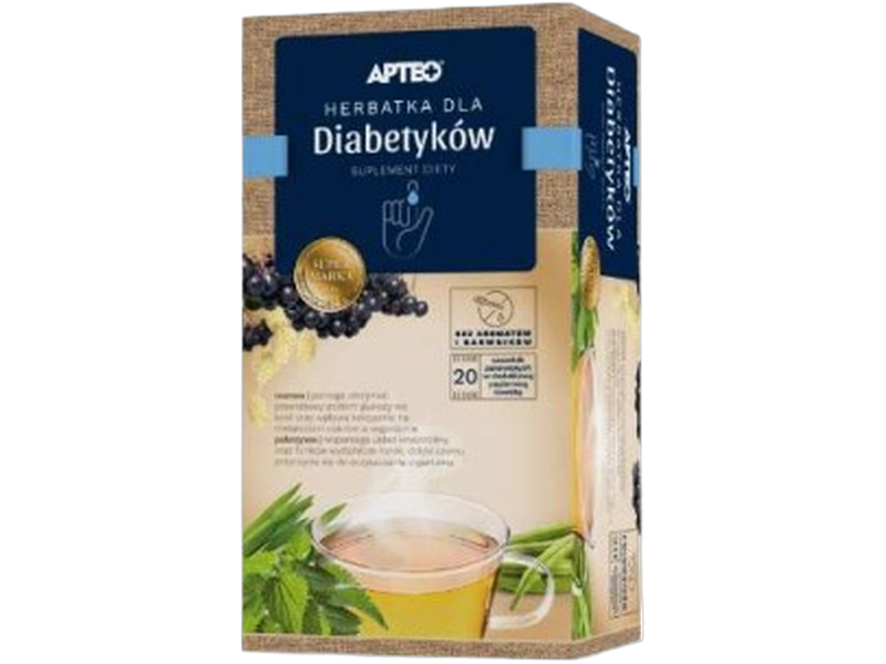 Apteo Herbatka dla diabetyków, zioła do zaparzania