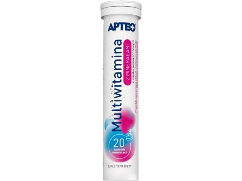 Apteo Multiwitamina z minerałami, tabletki musujące