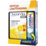 Ascorvita Max witamina C + Litorsal Forte, tabletki + tabletki musujące