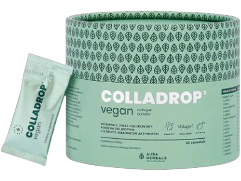 Aura Herbals Colladrop Vegan kolagen booster Volla, saszetki