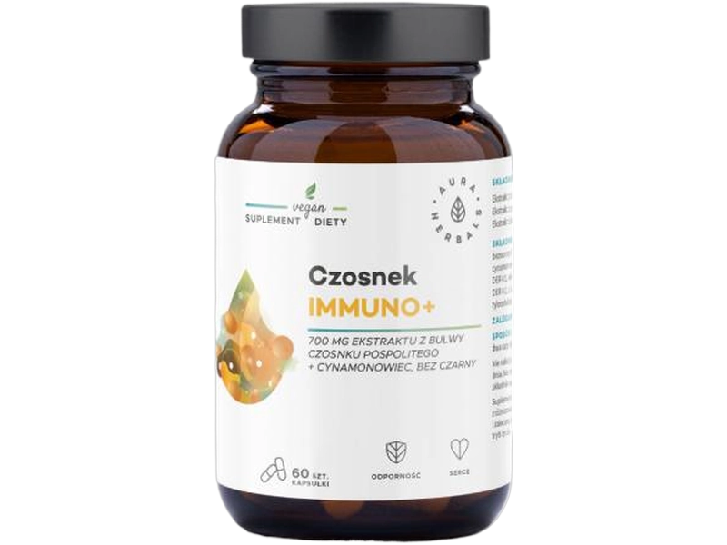 Aura Herbals Czosnek Immuno+ (odporność organizmu), kapsułki