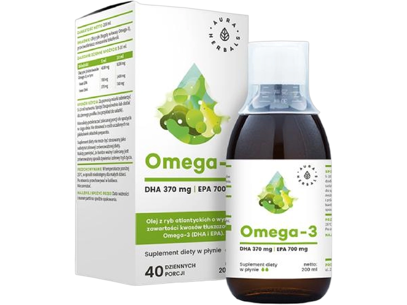 Aura Herbals Omega 3, płyn