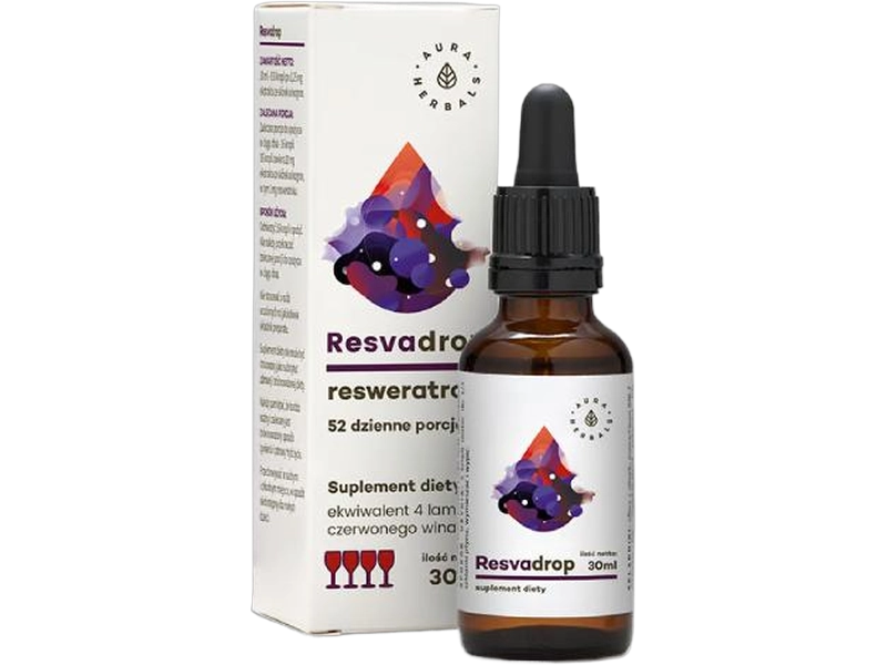 Aura Herbals Resvadrop, krople, 1 mg