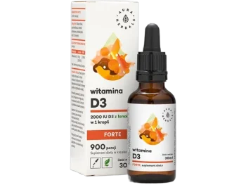 Zdjęcie produktu Aura Herbals Witamina D3 Forte, krople, 2000 j.m.