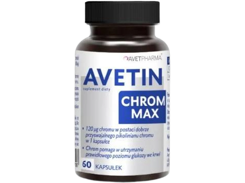 Avet Pharma Avetin chrom max, kapsułki, 120 µg