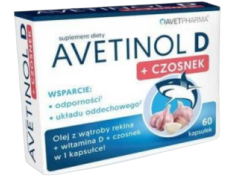 Avetinol D + Czosnek, kapsułki miękkie