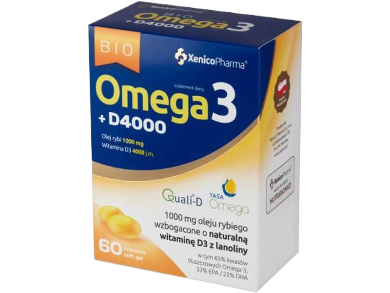 Bio Omega3 + D4000, kapsułki