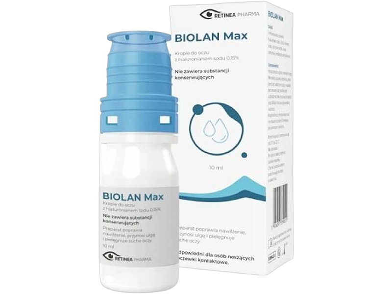 Biolan Max, krople do oczu, 0,15%