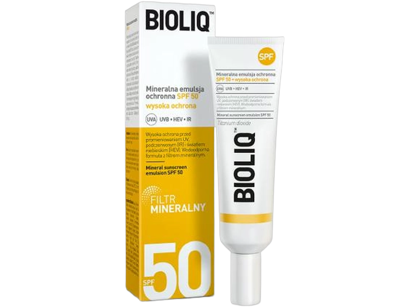 Bioliq SPF50 mineralna emulsja ochronna