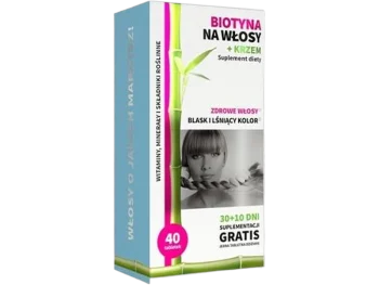 Zdjęcie produktu Noble Health Biotyna na włosy + krzem, tabletki