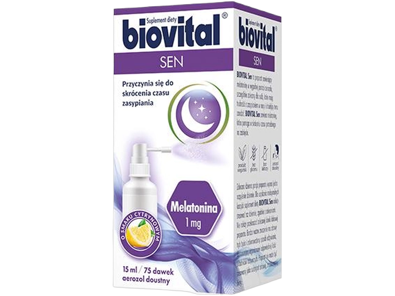 Biovital Sen, aerozol do jamy ustnej, 1 mg