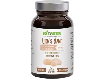 Zdjęcie produktu Biowen ekstrakt z Lion’s mane, kapsułki, 400 mg