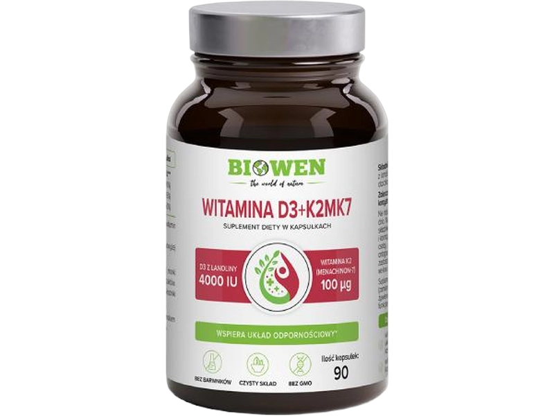 Biowen Witamina D3+K2, kapsułki