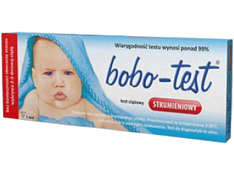 Bobo Test Strumieniowy test ciążowy, test diagnostyczny, 10 mIU/ml