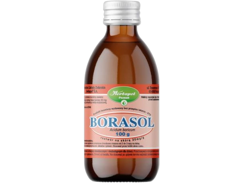 Borasol, roztwór na skórę, 30 mg/g