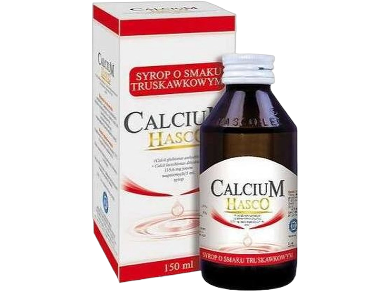 Calcium Hasco, syrop o smaku truskawkowym, 115,6 mg/5ml