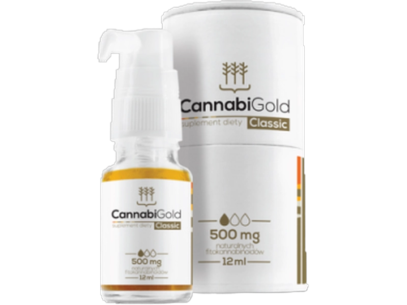 CannabiGold Classic 500, olejek, 500 mg/12 ml