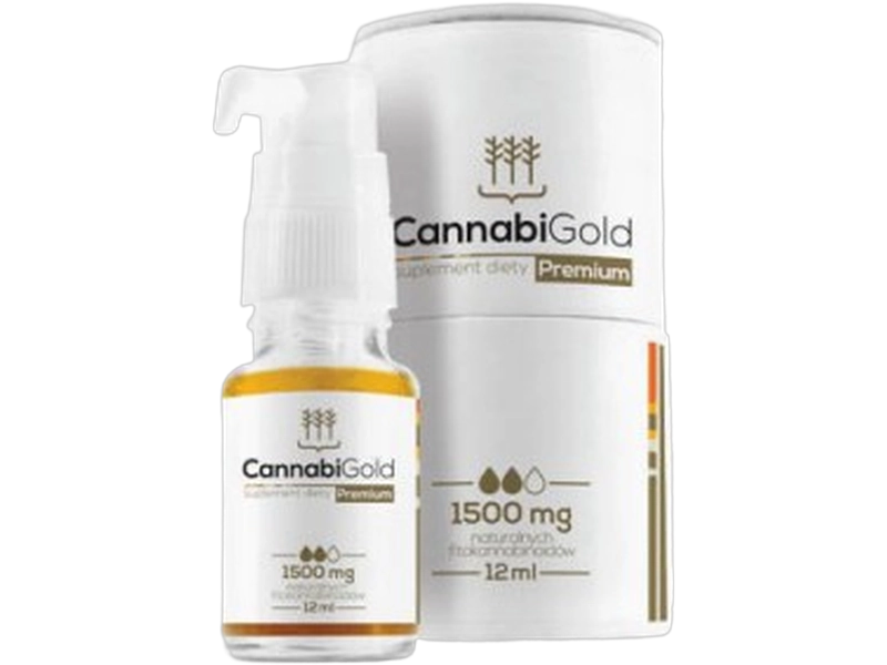 Cannabigold Premium, olejek, 1500 mg/12 ml