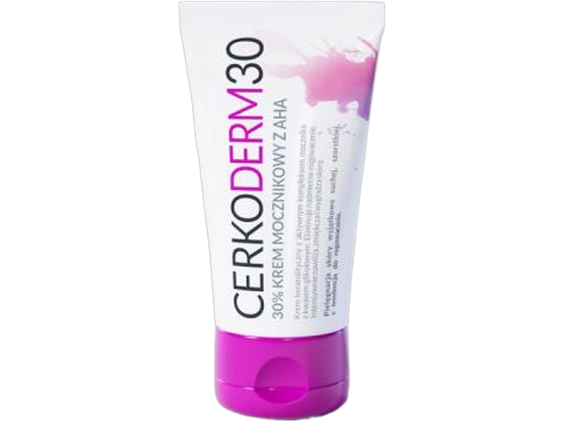 Cerkoderm 30, mocznik i AHA, krem, 30%