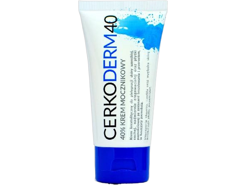 Cerkoderm 40, keratolityczny krem mocznikowy, 40%