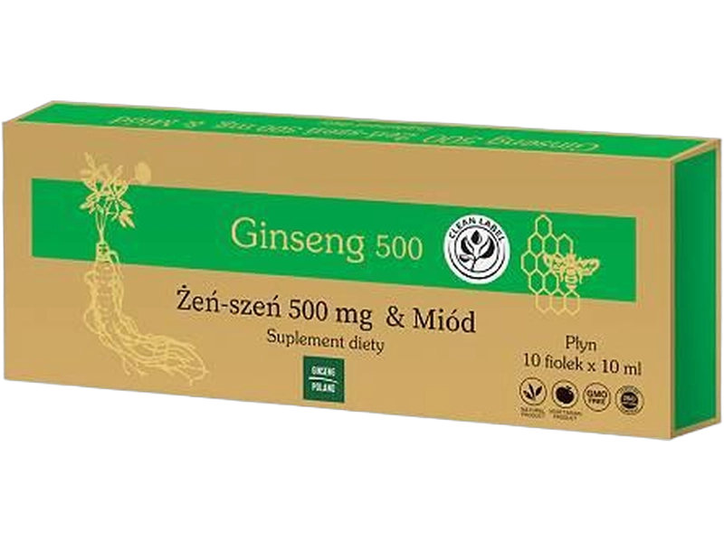 China Harbin Ginseng 500, płyn, 500 mg/10 ml