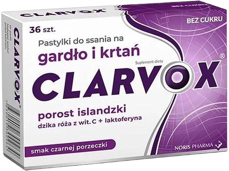 Clarvox Porzeczka, pastylki do ssania