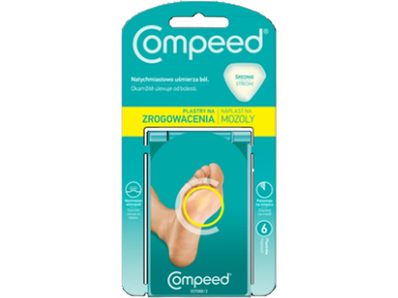 Compeed Plaster na zrogowacenia na podeszwach stóp, plastry
