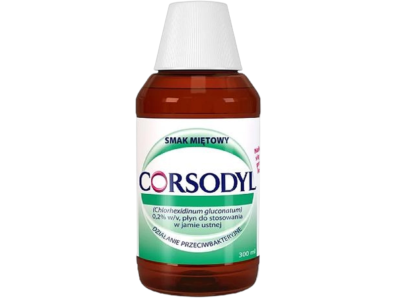 Corsodyl, płyn do płukania jamy ustnej, 0,2%