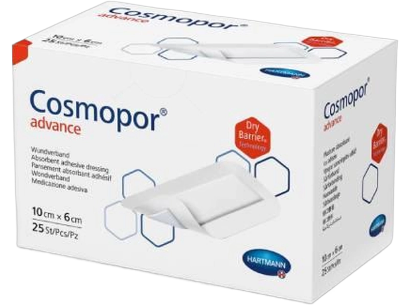 Cosmopor Advance opatrunek 10 cm x 6 cm, plastry