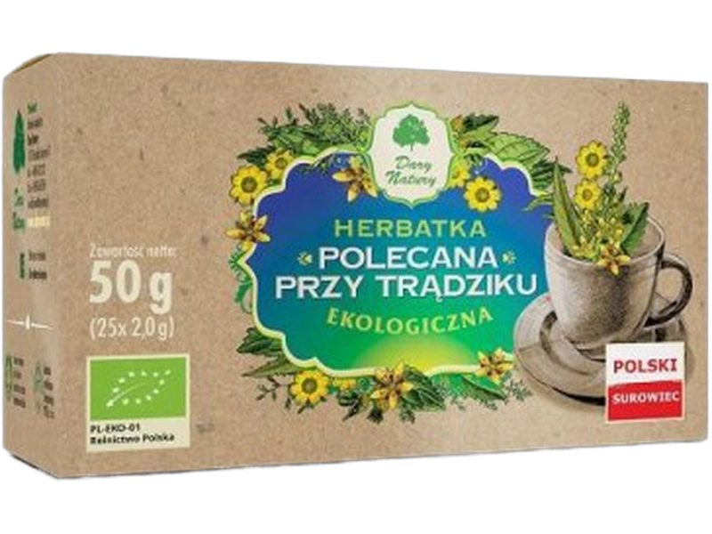 Dary Natury Herbatka polecana przy trądziku ekologiczna, saszetki