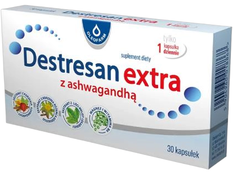 Destresan Extra z ashwagandhą, kapsułki twarde