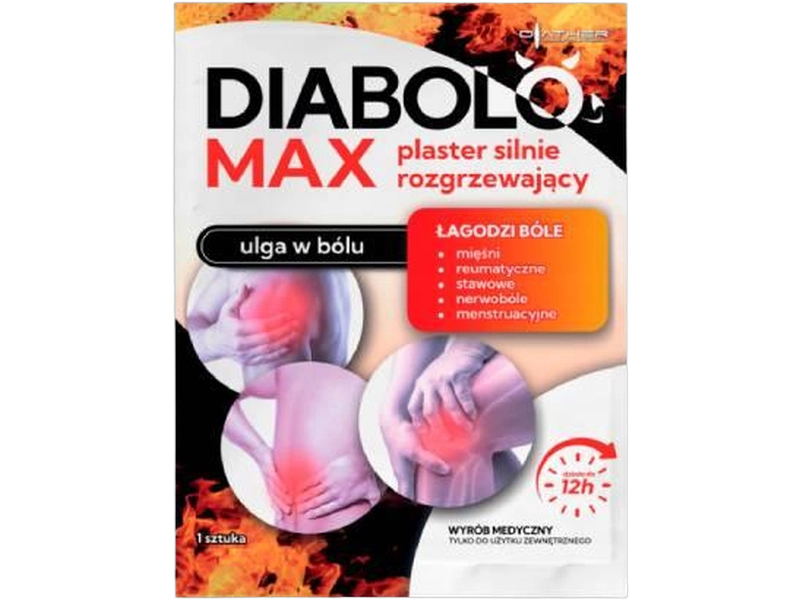 Diather Diabolo max plaster silnie rozgrzewający