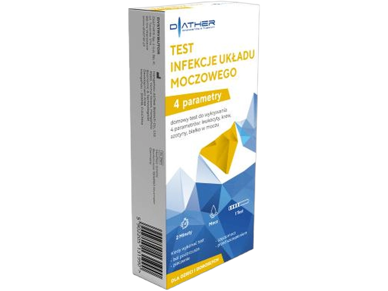Diather Test infekcje układu moczowego paskowy, test paskowy