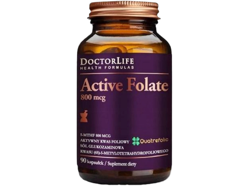 Doctor Life Active folate, kapsułki, 800 mcg