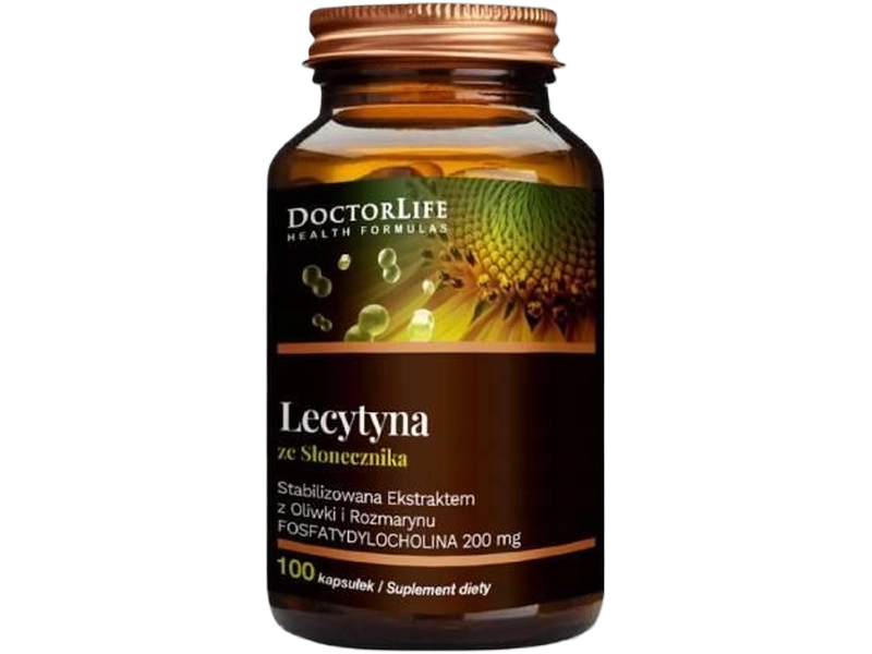Doctor Life Lecytyna ze słonecznika, kapsułki, 1200 mg