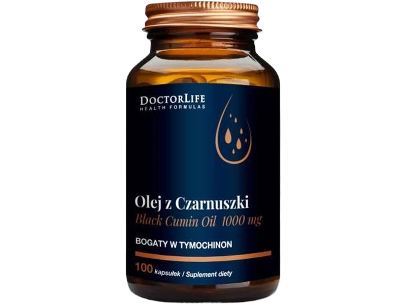 Doctor Life Olej z czarnuszki, kapsułki, 1000 mg