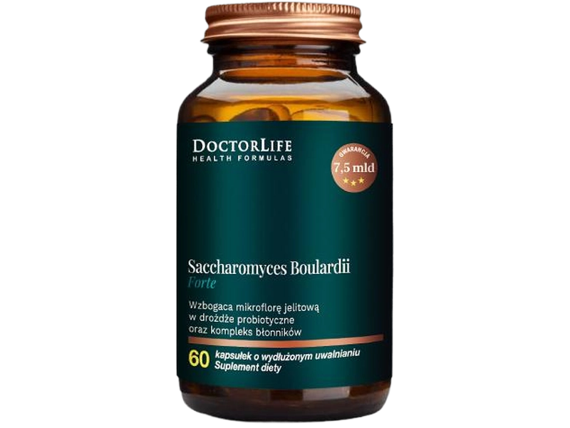 Doctor Life Saccharomyces boulardii, kapsułki, 7,5 mld jtk