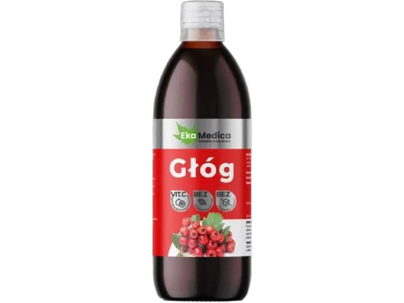 EkaMedica 2 soki głóg bez cukru, płyn, 15 mg/50 ml
