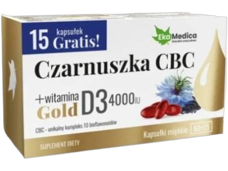 EkaMedica Czarnuszka CBC Gold, kapsułki miękkie